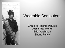 Wearable Computers