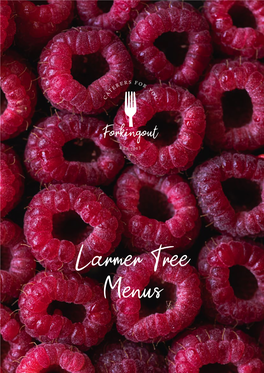 Larmer Tree Menus Canapes from the Lodge
