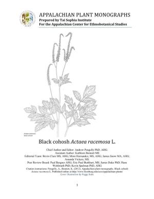 Black Cohosh Actaea Racemosa L