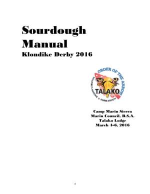 Sourdough Manual Klondike Derby 2016