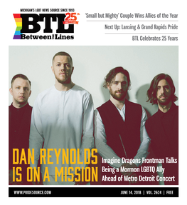 Imagine Dragons Frontman Talks Being a Mormon LGBTQ Ally Ahead of Metro Detroit Concert