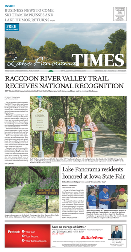 Raccoon River Valley Trail Receives National