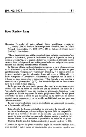 SPRING 1977 81 Book Review Essay
