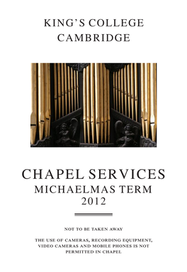 Chapel Services