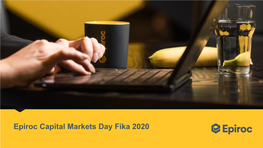 Epiroc Capital Markets Day Fika 2020 Video: World of Epiroc Purpose
