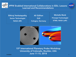 IPPW-Enabled International Collaborations in EDL: Lessons Learned and Recommendations
