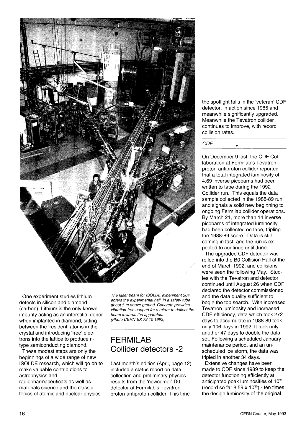 FERMILAB Collider Detectors -2