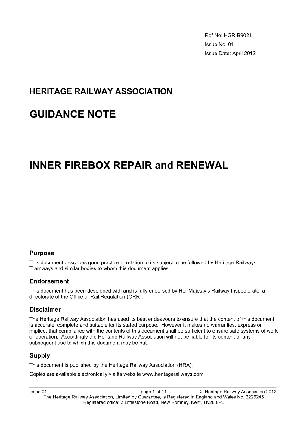 HGR-B9021-Is01-Inner Firebox Repair and Renewal