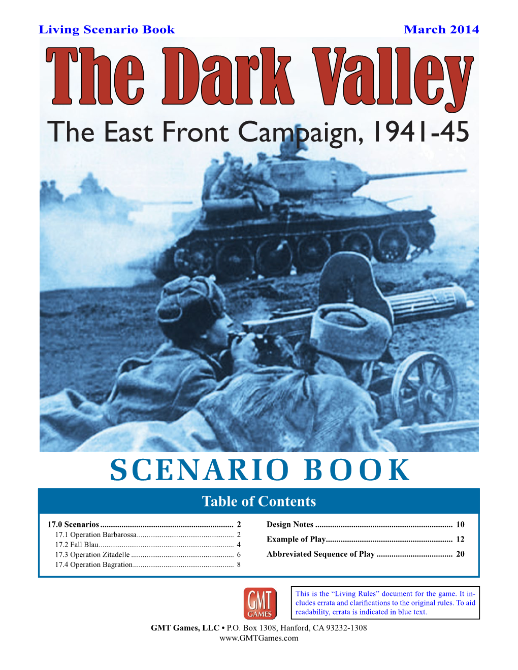 Scenario Book March 2014