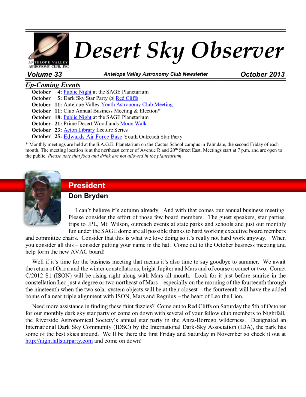 The Desert Sky Observer