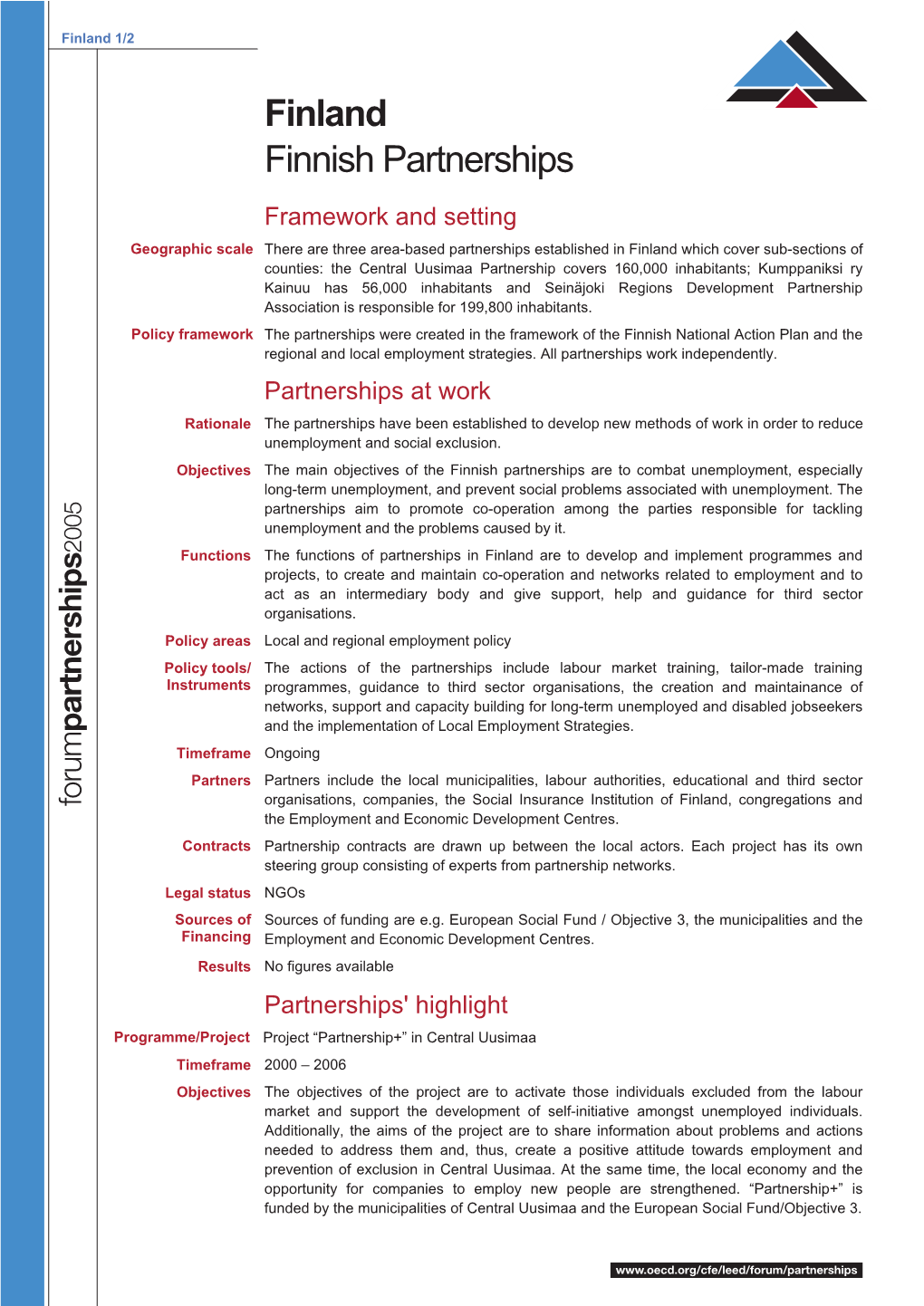 Finland Finnish Partnerships