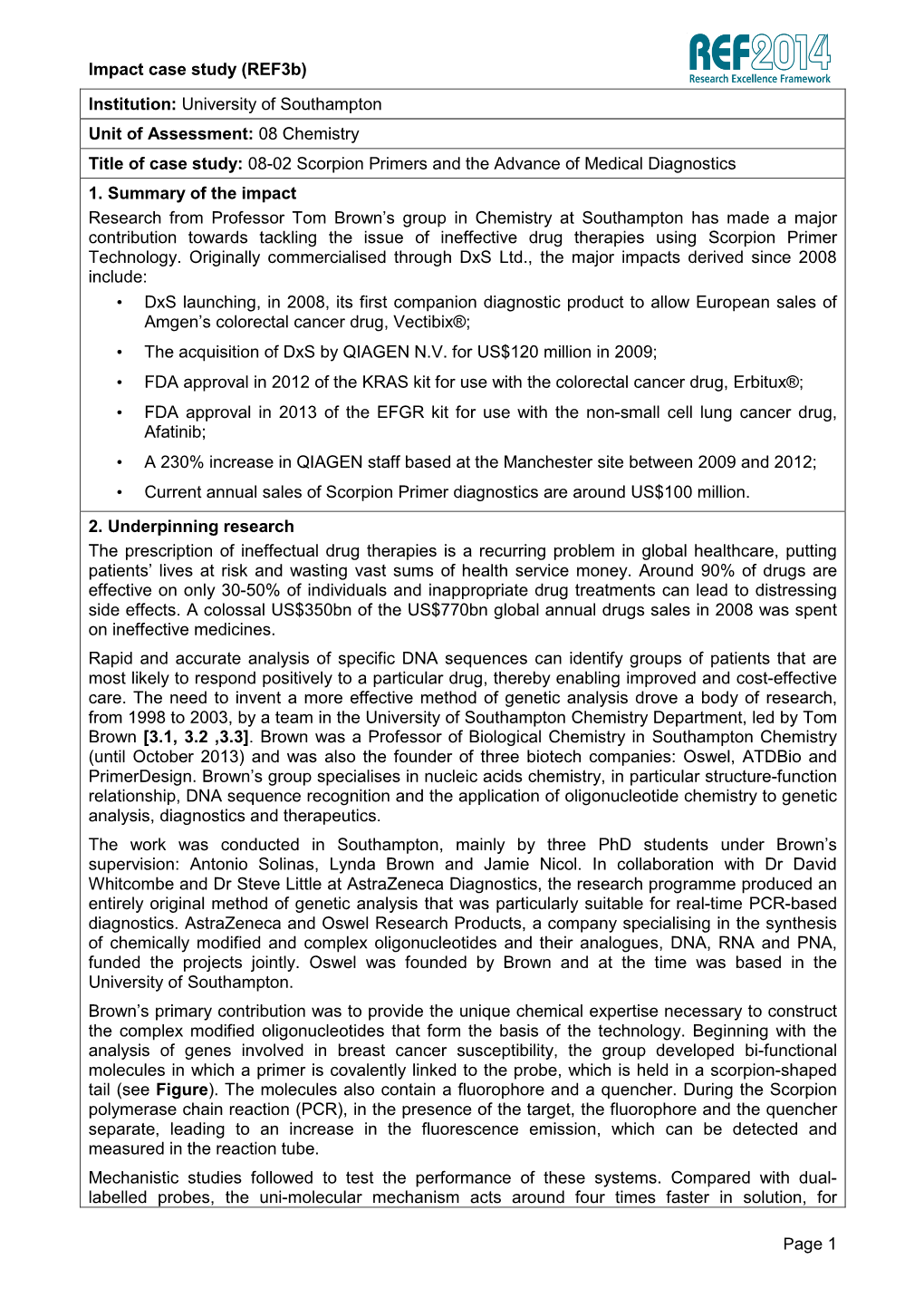 Scorpion Primers and the Advance of Medical Diagnostics 1