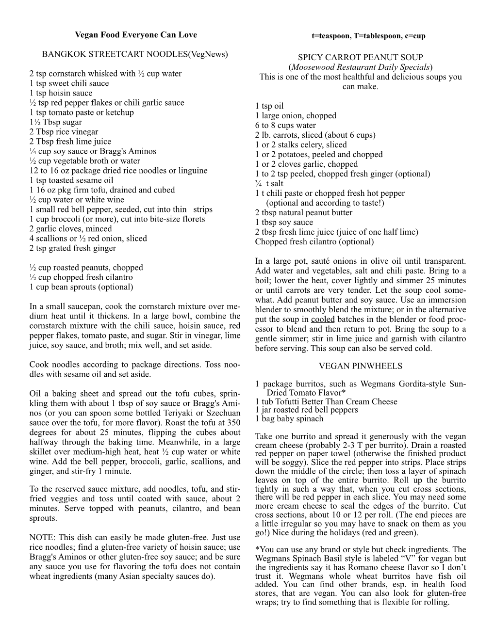 Recipe Page Plant-Based Course #6B Copy