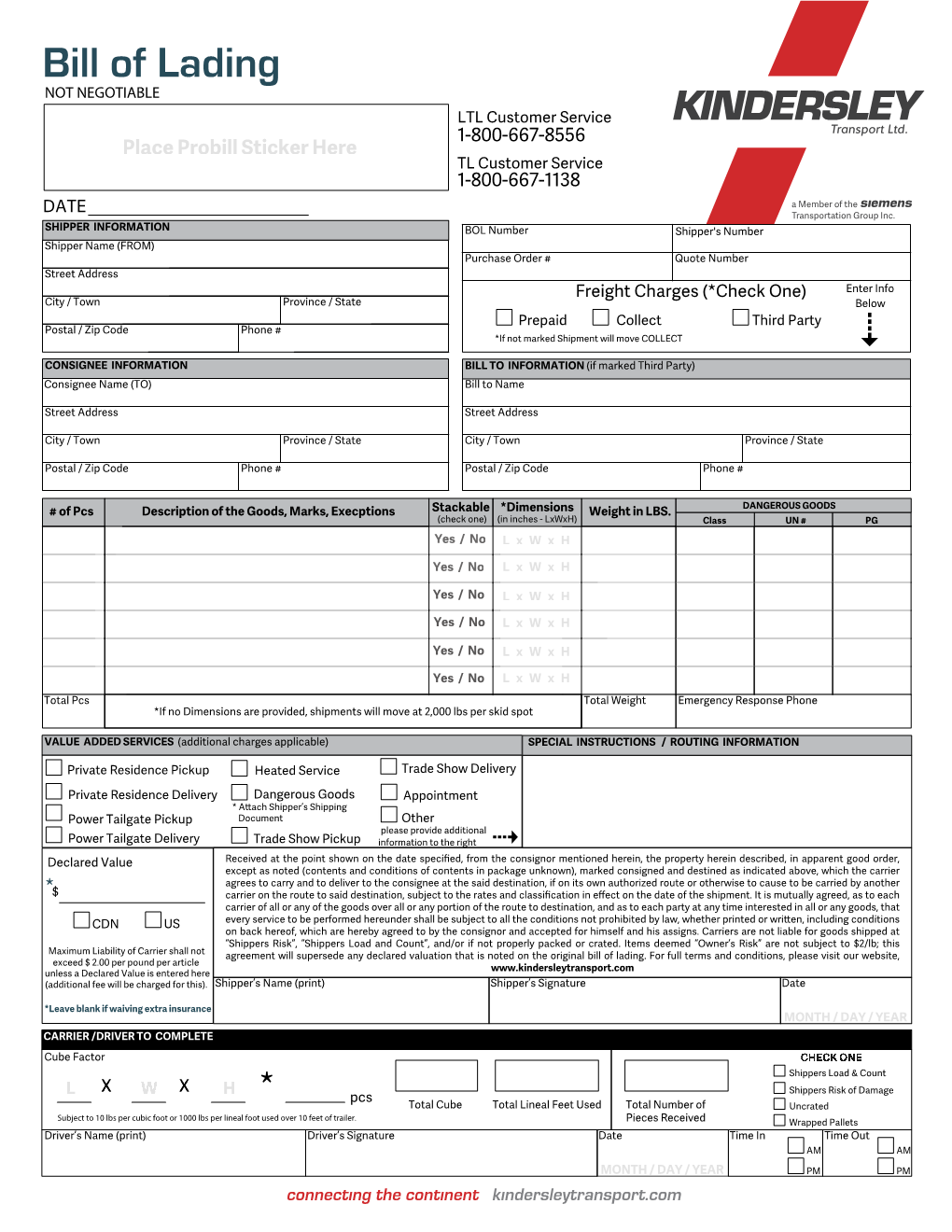 Bill of Lading