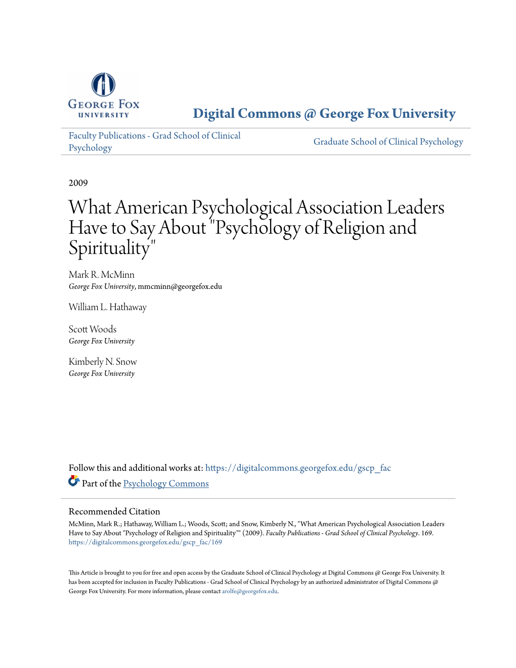 What American Psychological Association Leaders Have to Say About 