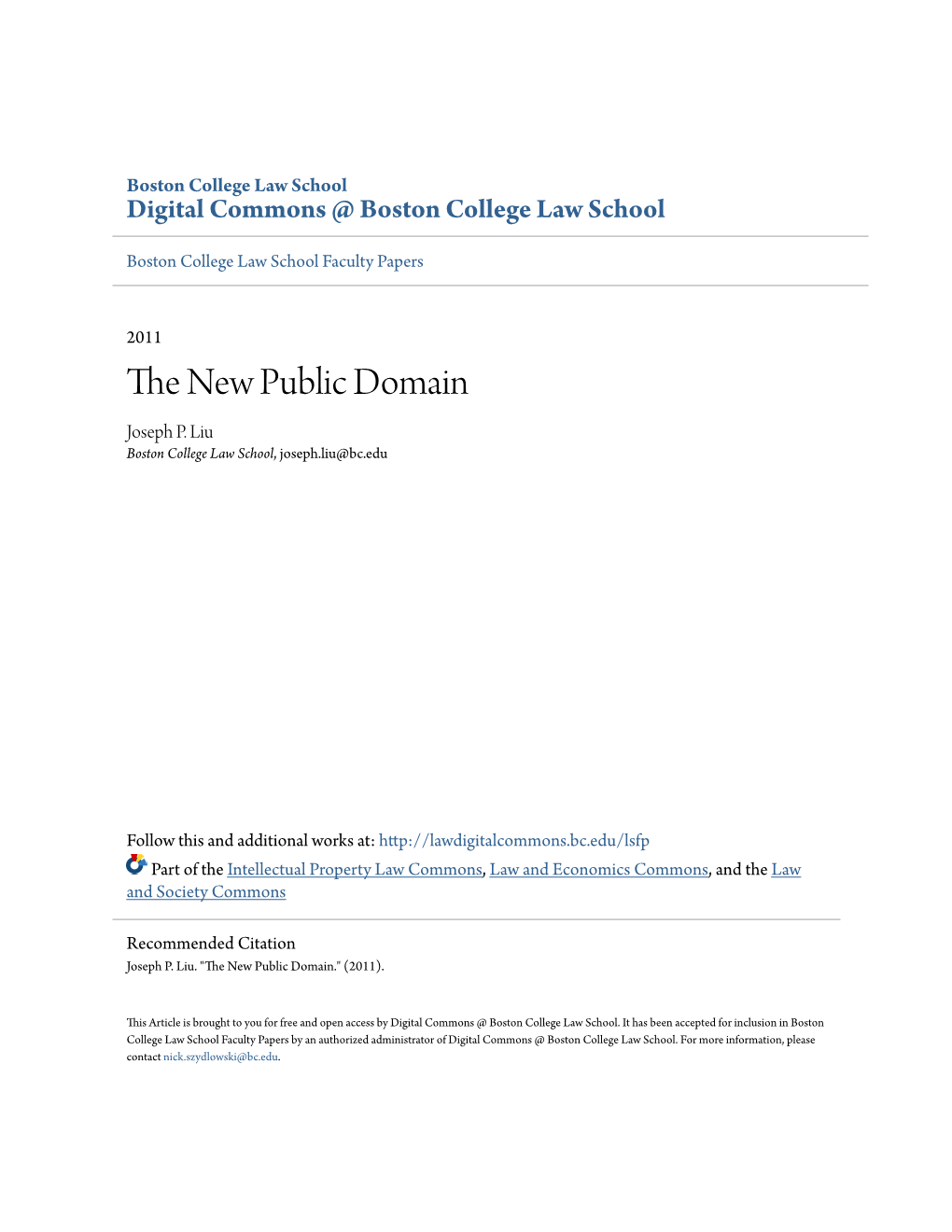 The New Public Domain