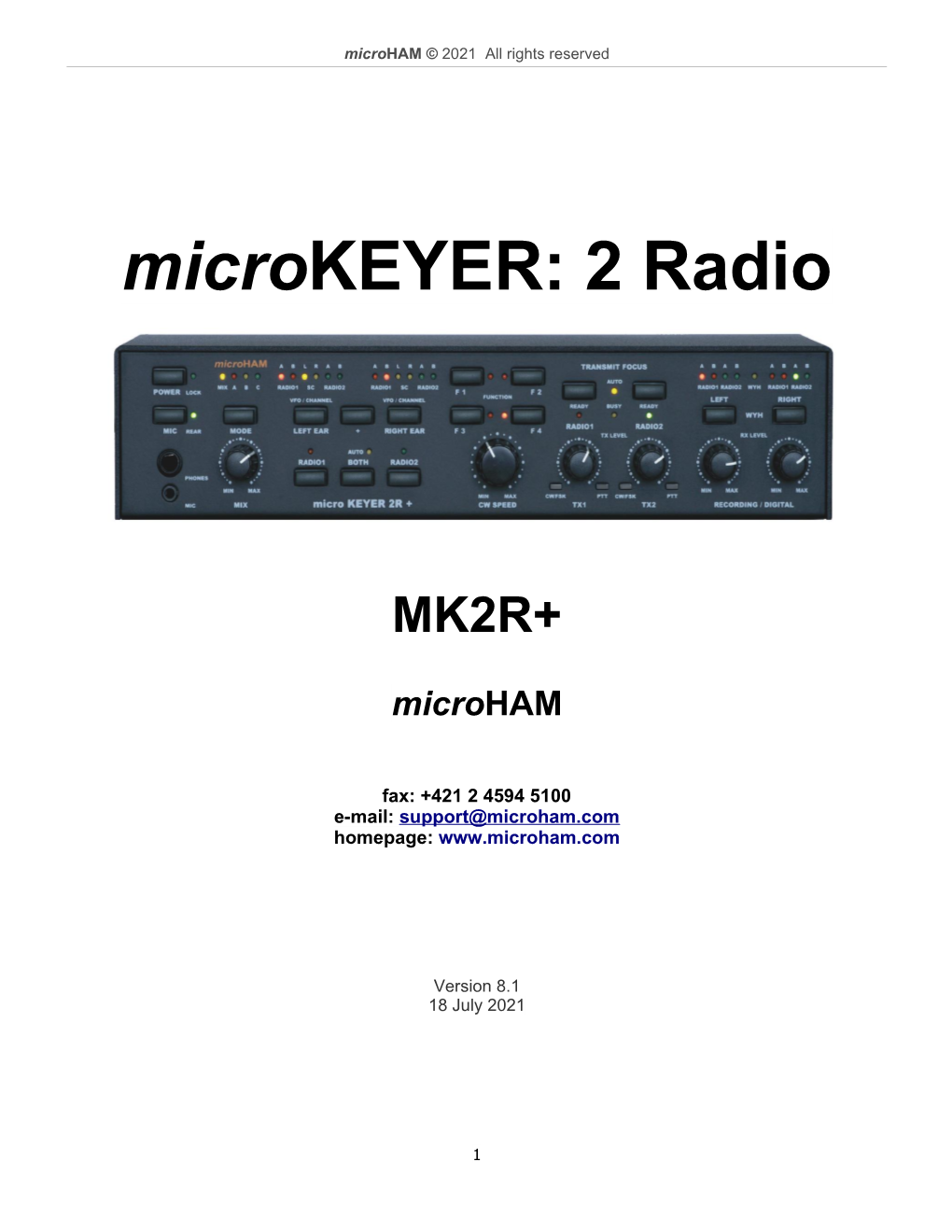 Microkeyer: 2 Radio