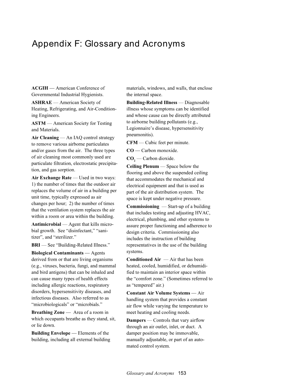 Appendix F: Glossary and Acronyms