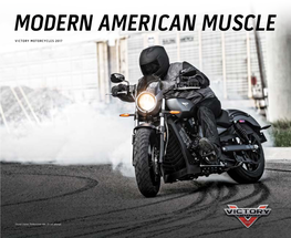 Modern American Muscle Victory Motorcycles 2017