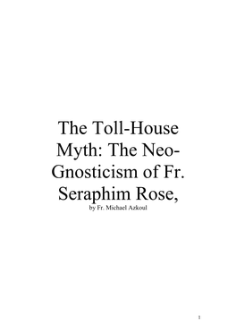 Father Michael Azkoul-The Toll-House Myth-The Neo