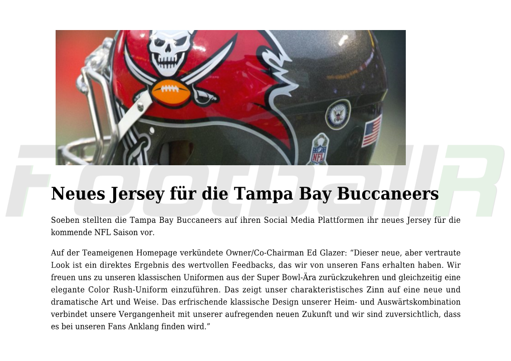 Neues Jersey Für Die Tampa Bay Buccaneers,Alabama