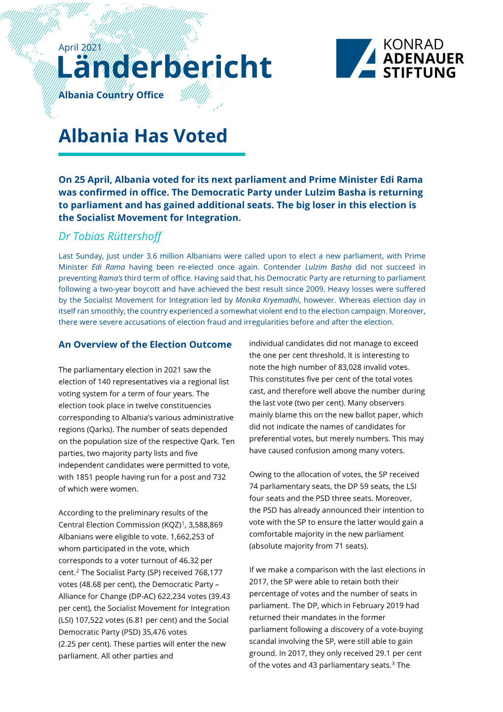 Albania Has Voted