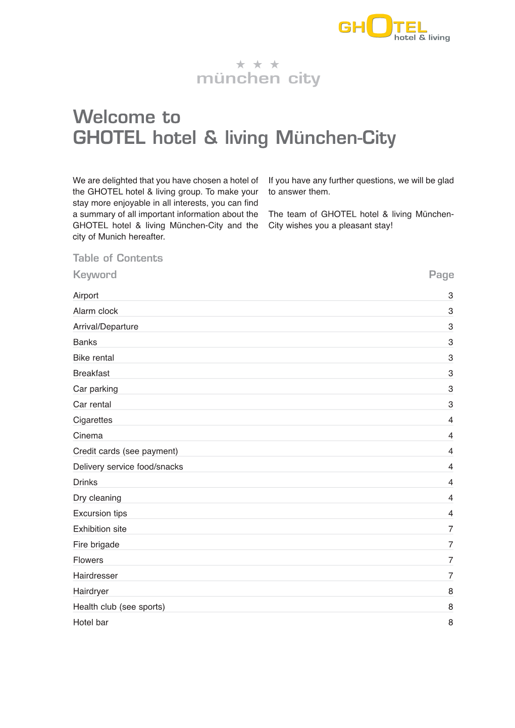 Welcome to GHOTEL Hotel & Living München-City