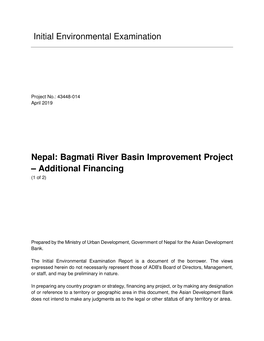 43448-014: Bagmati River Basin Improvement Project