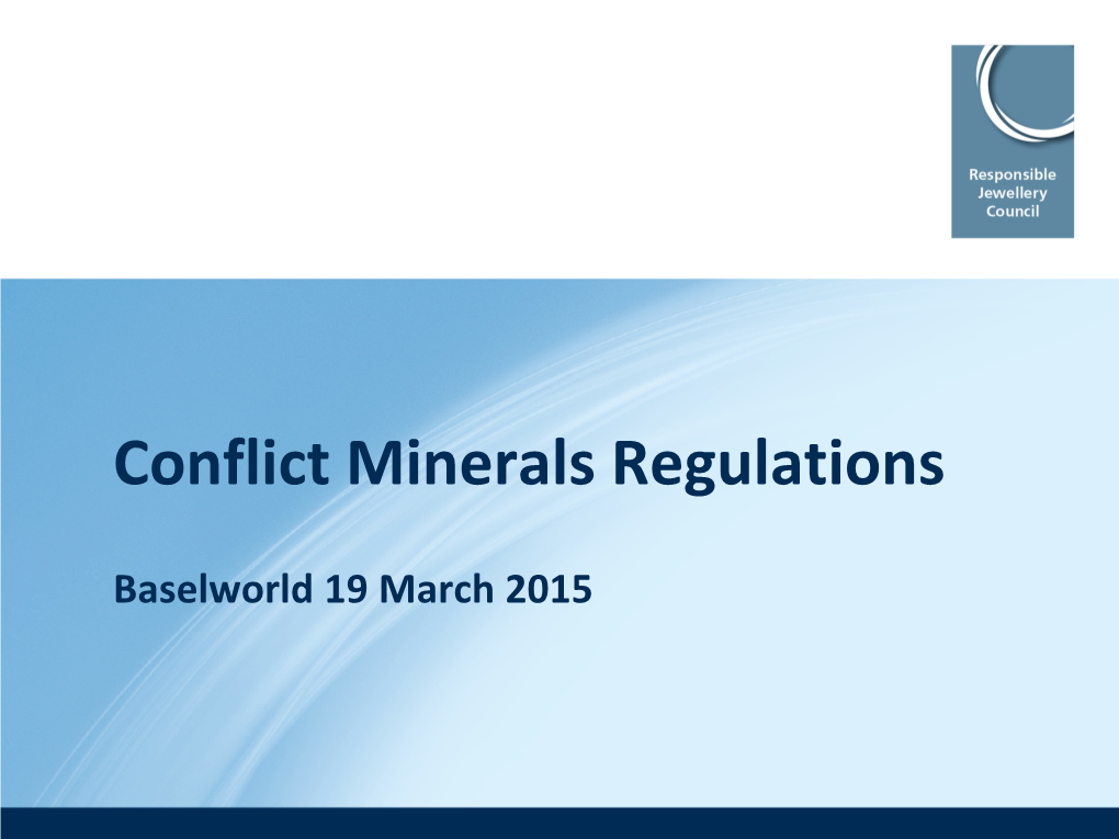 Conflict Minerals Regulations