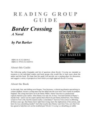 Border Crossing a Novel