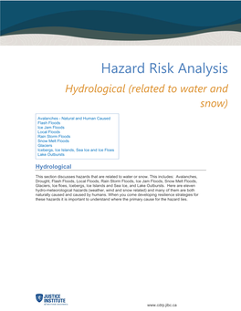 CDRP HRA Hydrological (Pdf)