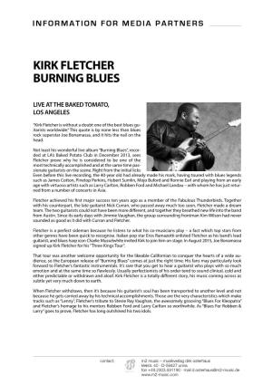 Kirk Fletcher Burning Blues