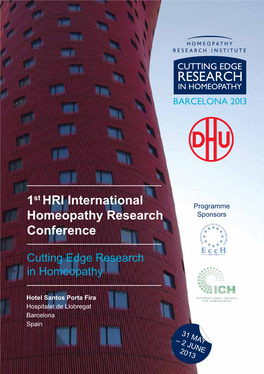 HRI Barcelona 2013 Programme