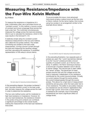 Measuring Resistance/Impedance with the Four-Wire Kelvin Method