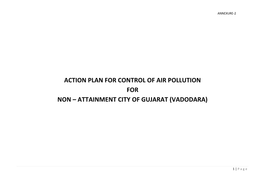 Action Plan for Control of Air Pollution for Non – Attainment City of Gujarat (Vadodara)