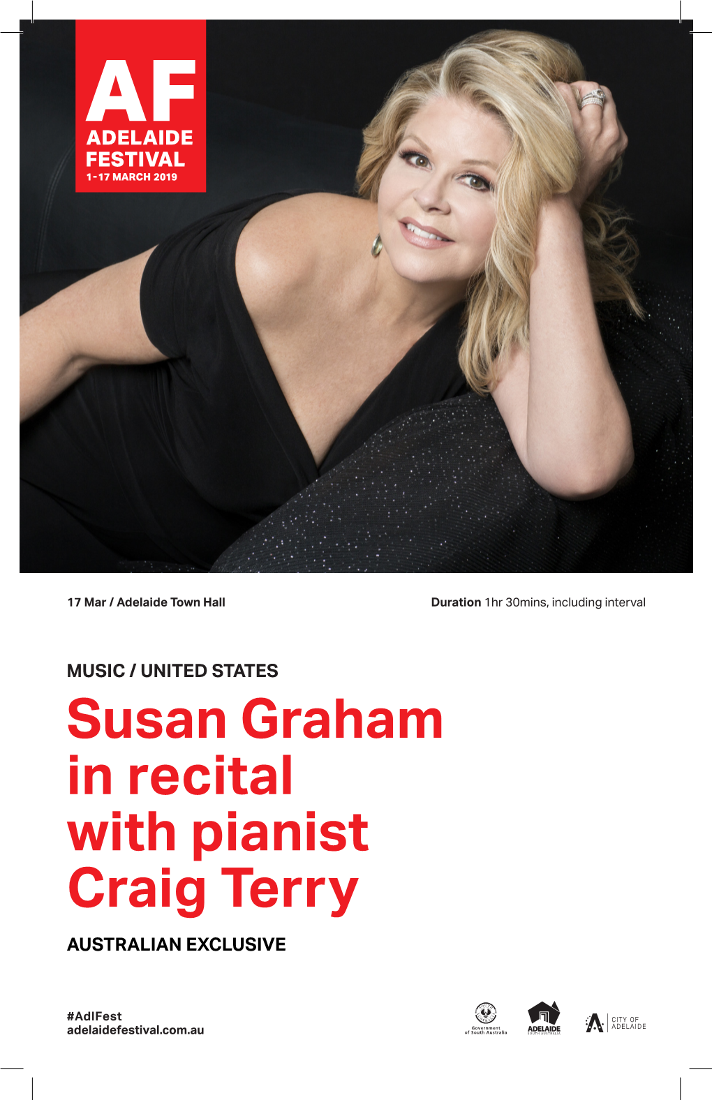 Susan Graham in Recital with Pianist Craig Terry AUSTRALIAN EXCLUSIVE