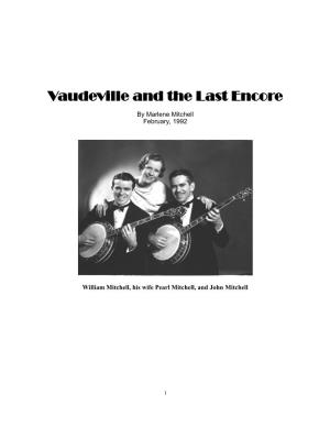 Mitchell Brothers – Vaudeville and Western