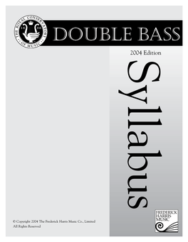 Double Bass Syllabus 13 Memory