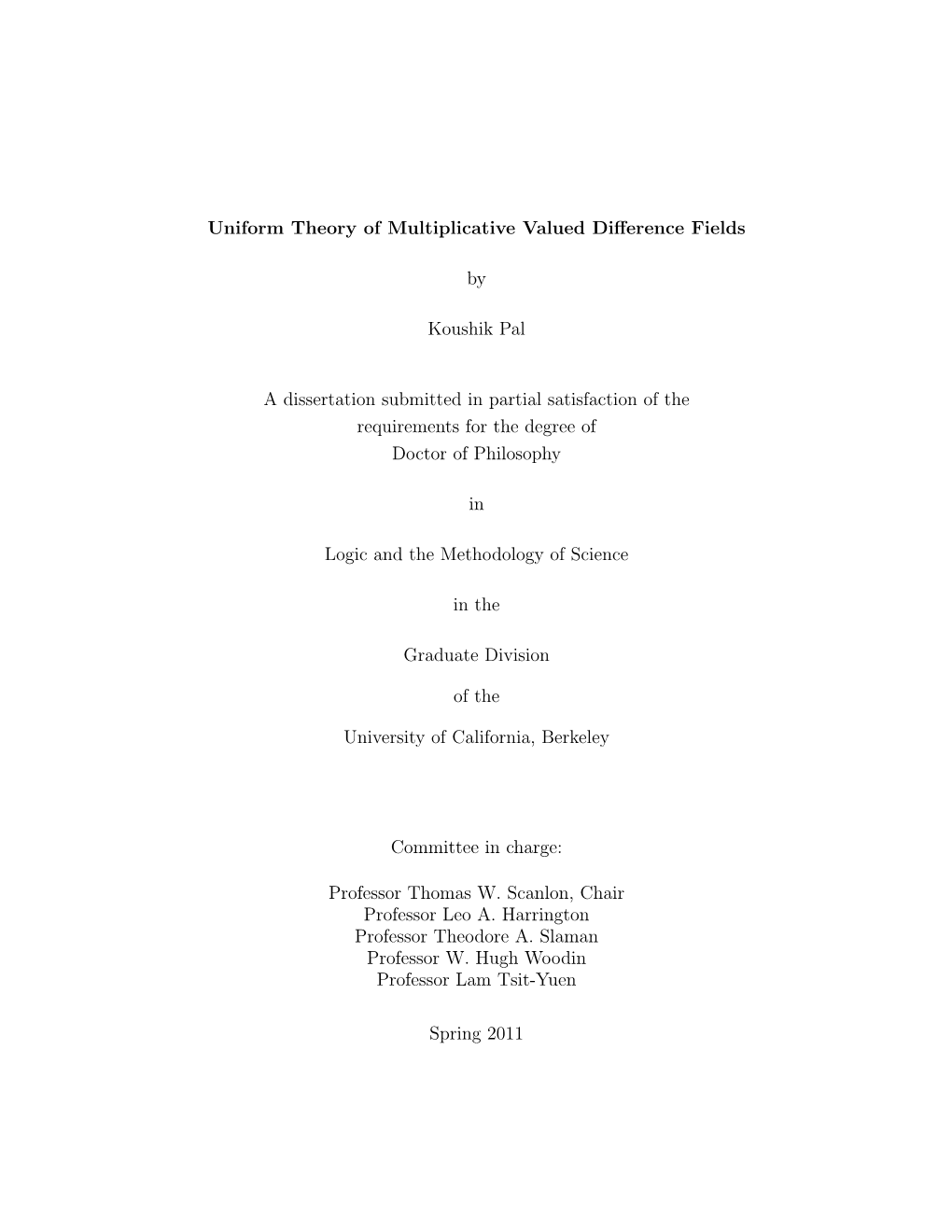 Uniform Theory of Multiplicative Valued Difference Fields By