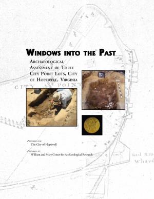 Archaeological Assessment of Three City Point Lots, City of Hopewell, Virginia