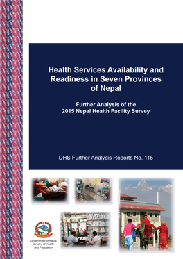 Health Services Availability and Readiness in Seven Provinces of Nepal
