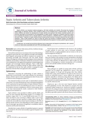 Journal of Arthritis DOI: 10.4172/2167-7921.1000102 ISSN: 2167-7921