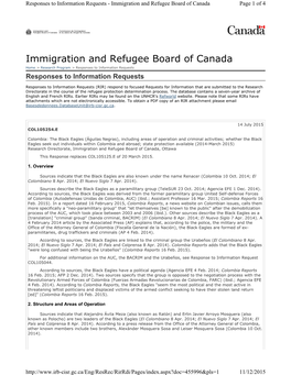 Immigration and Refugee Board of Canada Page 1 of 4