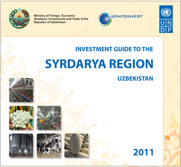 Investment Guide to the Uzbekistan Syrdarya Region Tashkent