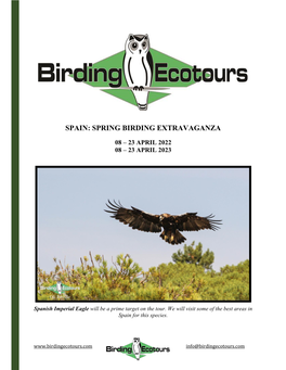 Spain: Spring Birding Extravaganza