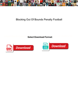 Blocking out of Bounds Penalty Football