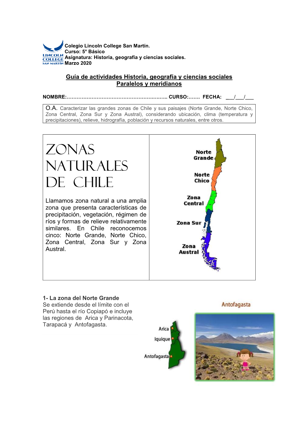 Zonas Naturales De Chile