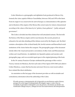 Codex Mendoza and the Morisco Scribe