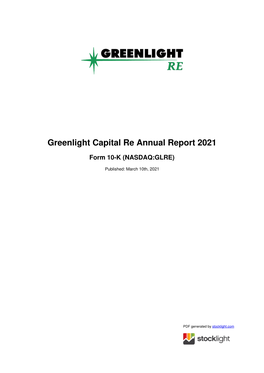 Greenlight Capital Re (GLRE)
