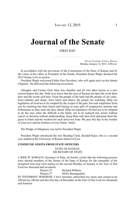 Journal of the Senate